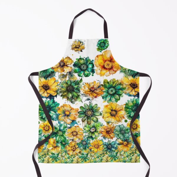 Item preview, Green and Yellow Flowers designed and sold by PotooPublishing.