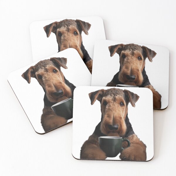 Item preview, Airedale Terrier Coffee for Caffeine Lovers designed and sold by ClawedCreations.