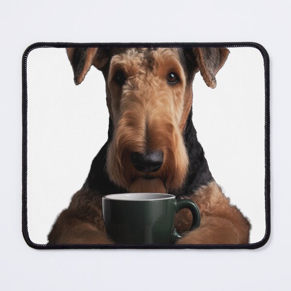 Item preview, Airedale Terrier Coffee for Caffeine Lovers designed and sold by ClawedCreations.