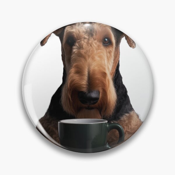 Item preview, Airedale Terrier Coffee for Caffeine Lovers designed and sold by ClawedCreations.