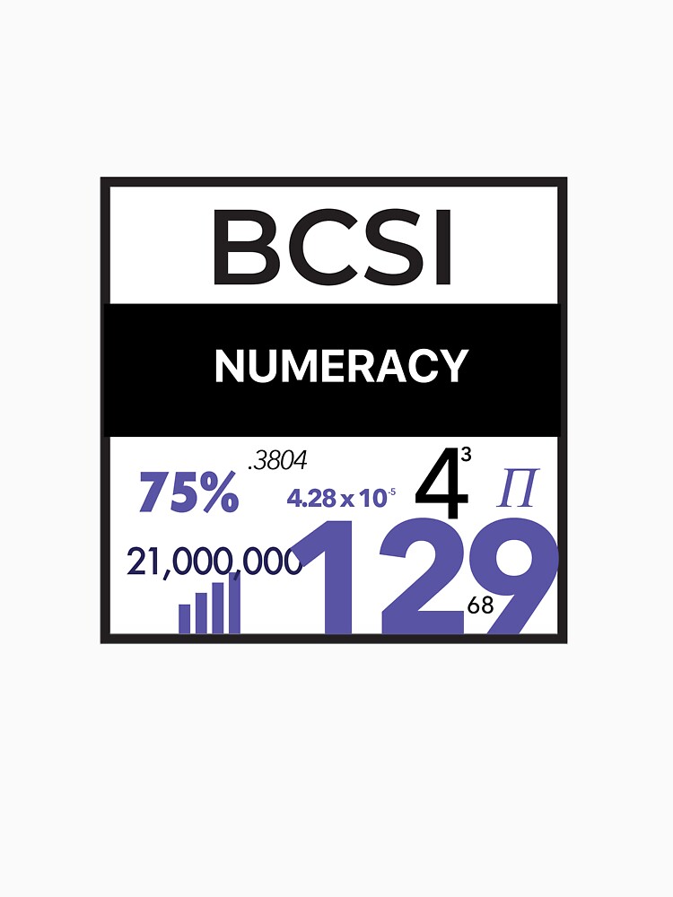 Thumbnail 7 of 7, Classic T-Shirt, Numeracy! designed and sold by BCSI.