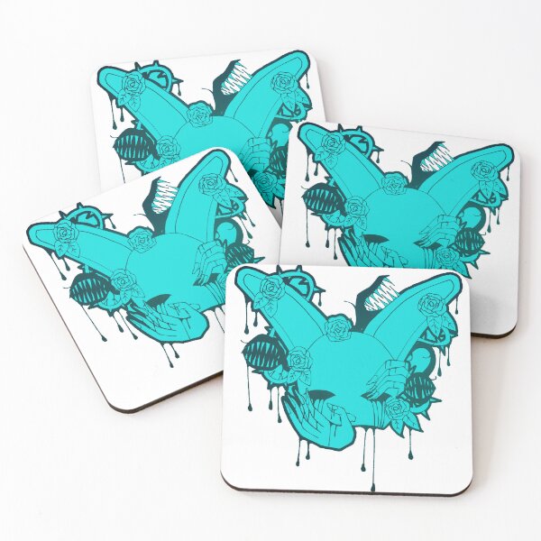 Item preview, Alice scary pale blue eating roses from horror game designed and sold by BeemessageShop.