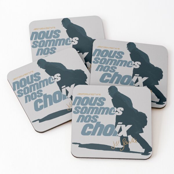 Item preview, Sartre Quote Nous Sommes Nos Choix We are Our Choices designed and sold by artsy78.