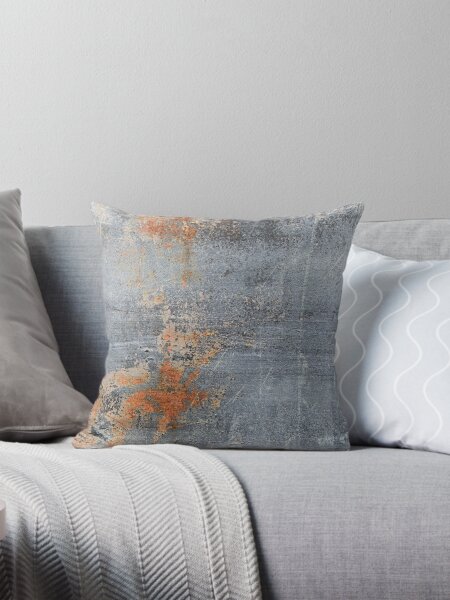 Blue orange cushions best sale