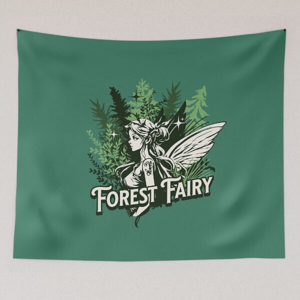 Item preview, Forest Fairy in a pine tree forest designed and sold by theforestfairy.