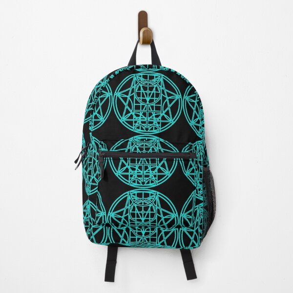 Item preview, The Circumference and the Hierolyphic Monad inside a circle in teal designed and sold by empanadilla.