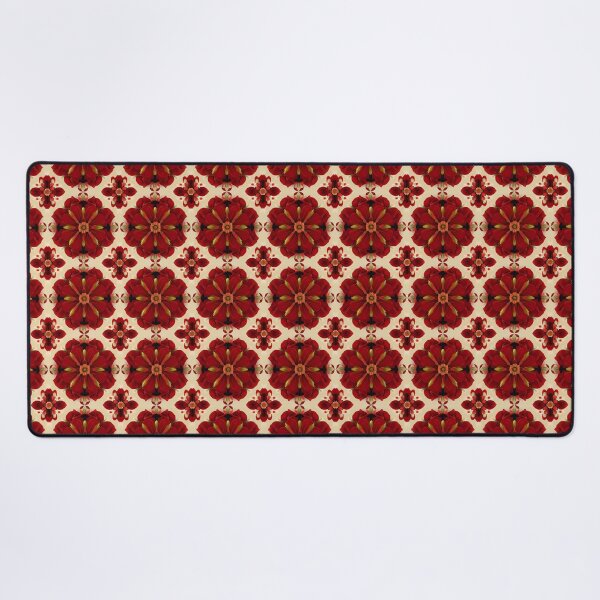 Artikelvorschau, Vintages Blumenmuster - schöne und zeitlose rote Blume entworfen und verkauft von Patternawy.