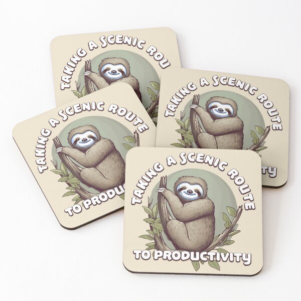 Item preview, Taking a scenic route to productivity Sloth Procrastinator designed and sold by CarpeDiem96.