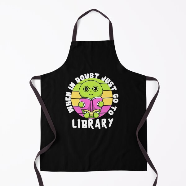 Item preview, When in Doubt go to Library Book Reader Funny Typography Quote designed and sold by thedazzlingmonk.