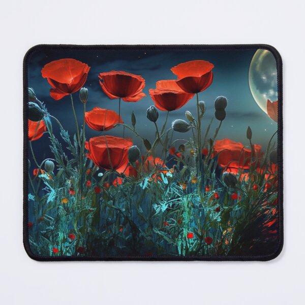 Item preview, Poppies in the moonlight designed and sold by knuppify.