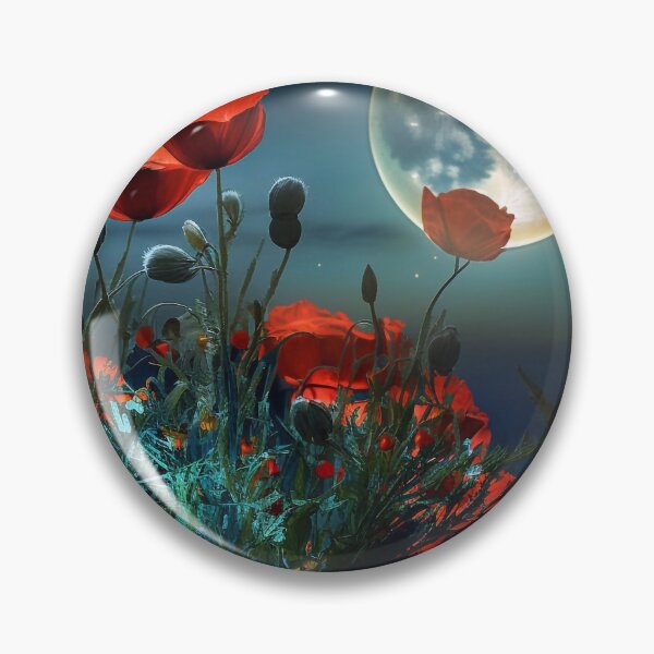 Item preview, Poppies in the moonlight designed and sold by knuppify.