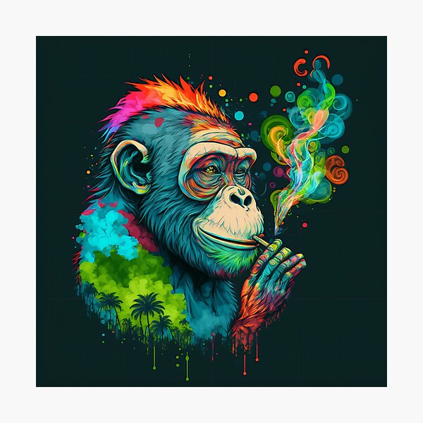 funny monkeys smoking weed