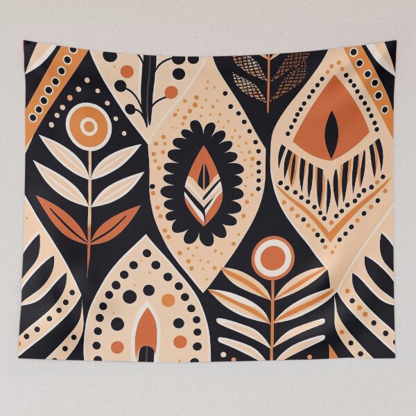 Item preview, Modern minimalist boho pattern designed and sold by knuppify.