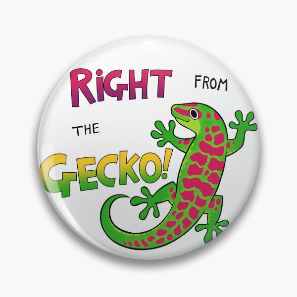 Item preview, Right from the Gecko! designed and sold by DinoDoggie.
