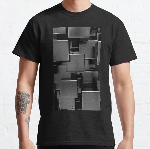 Four Squares intersecting - Black Men's T-Shirt