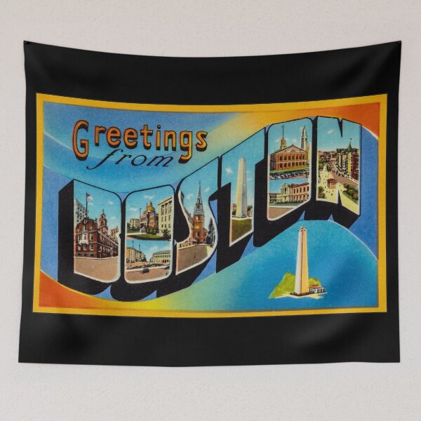 Item preview, Greetings from Boston, Massachusetts. This digitally restored 1930's era vintage postcard is perfect gift for the Boston, MA lover and features many historic landmarks designed and sold by BBTravels.
