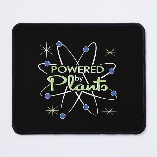 Item preview, "Powdered by Plant" Atomic Mid Century Modern Vegan designed and sold by LaDolceVegan.