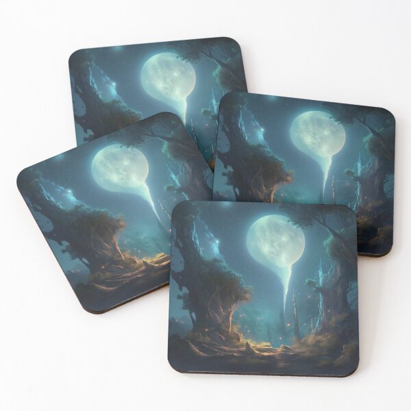 Item preview, Cosmic Serenity: A Digital Painting of Nighttime Wonder designed and sold by oanaunciuleanu.