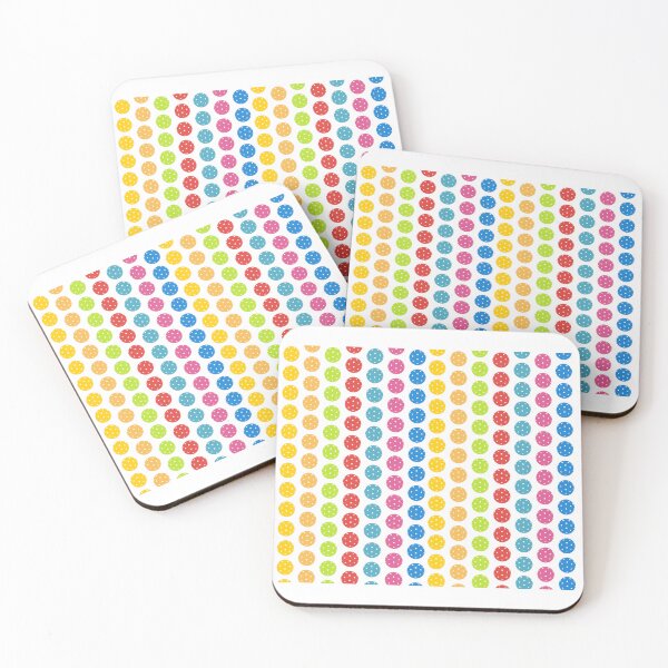 Item preview, Raining pickleballs (rainbow) designed and sold by AstroLaura.