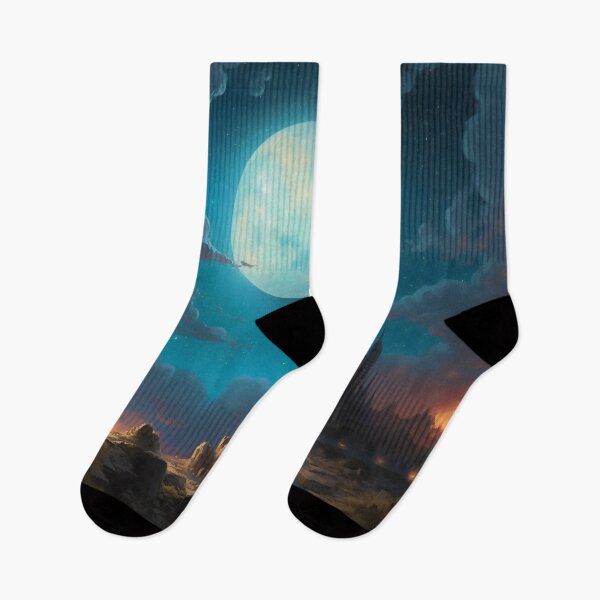 Item preview, Cosmic Serenity: A Digital Painting of Nighttime Wonder designed and sold by oanaunciuleanu.
