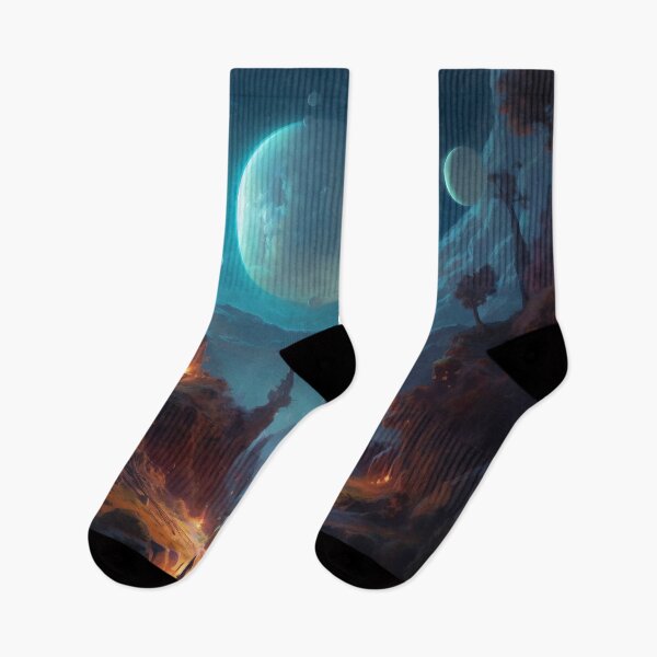 Item preview, Cosmic Serenity: A Digital Painting of Nighttime Wonder designed and sold by oanaunciuleanu.