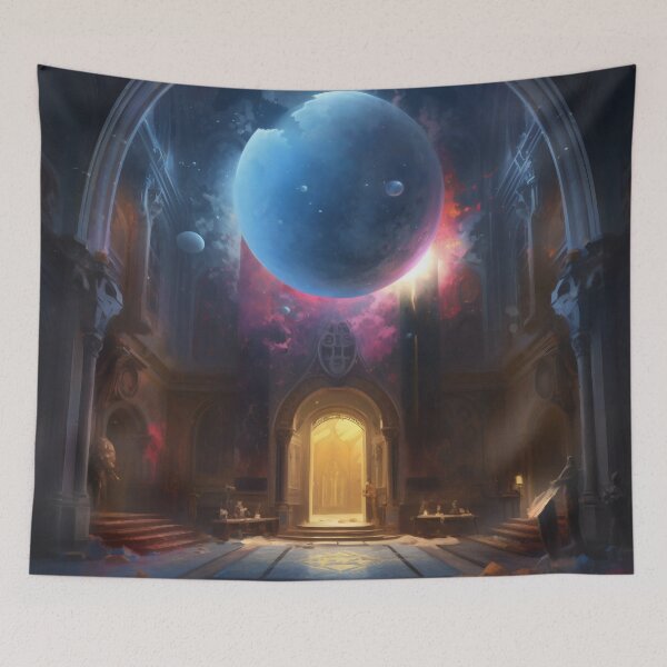 Item preview, Cosmic Serenity: A Digital Painting of Nighttime Wonder designed and sold by oanaunciuleanu.