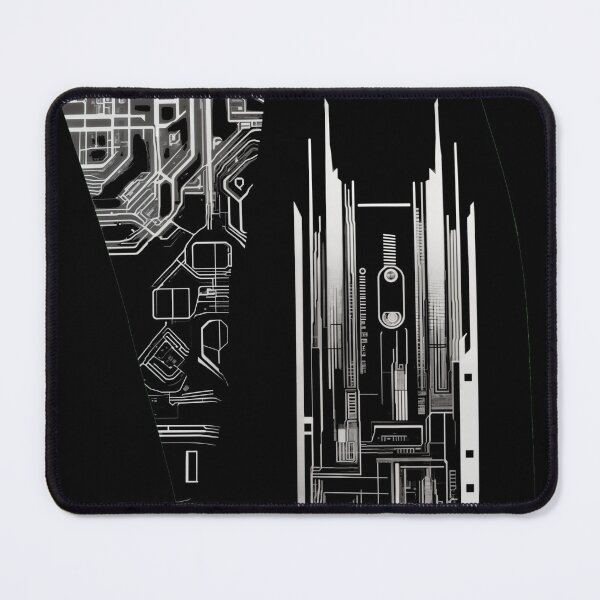 Item preview, Abstract Cyber City Map Blueprint Design designed and sold by entwithanaxe.