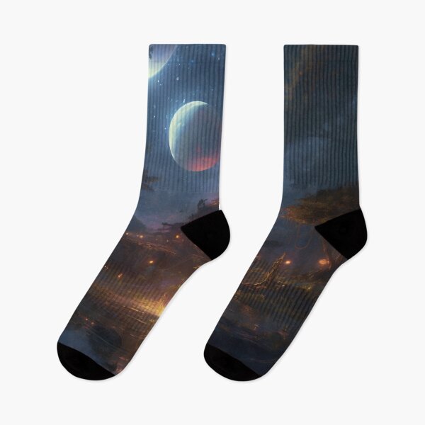 Item preview, Cosmic Serenity: A Digital Painting of Nighttime Wonder designed and sold by oanaunciuleanu.