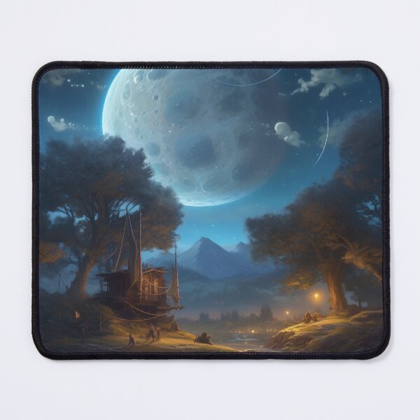 Item preview, Cosmic Serenity: A Digital Painting of Nighttime Wonder designed and sold by oanaunciuleanu.
