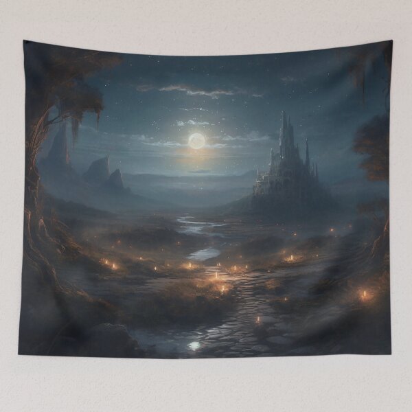 Item preview, Cosmic Serenity: A Digital Painting of Nighttime Wonder designed and sold by oanaunciuleanu.
