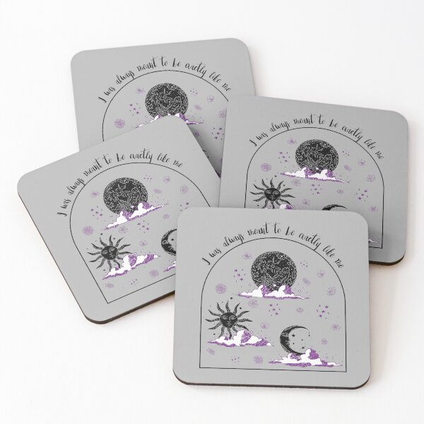 Item preview, Exactly Like Me Sun, Moon, and Flowers Design in Subtle Asexual Pride Colors designed and sold by MoniqueNelson.