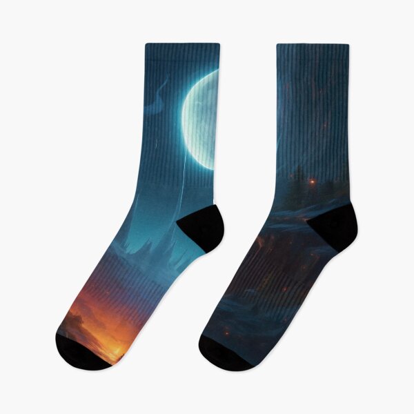 Item preview, Cosmic Serenity: A Digital Painting of Nighttime Wonder designed and sold by oanaunciuleanu.