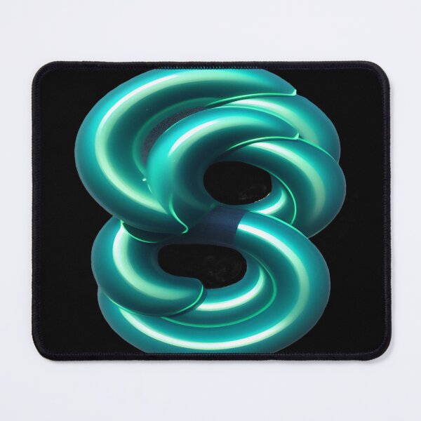 Item preview, Cool Green and Figure 8 Swirls Rotating 3D designed and sold by deniselynnimage.