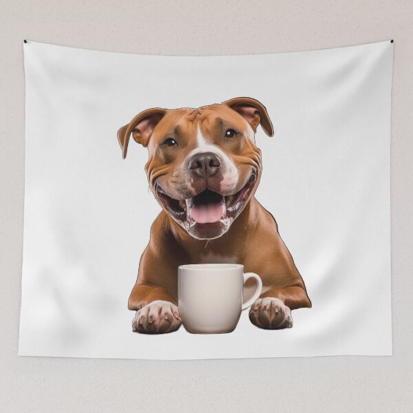 Artikelvorschau, American Staffordshire Terrier AM Staff Coffee für Koffeinliebhaber entworfen und verkauft von ClawedCreations.