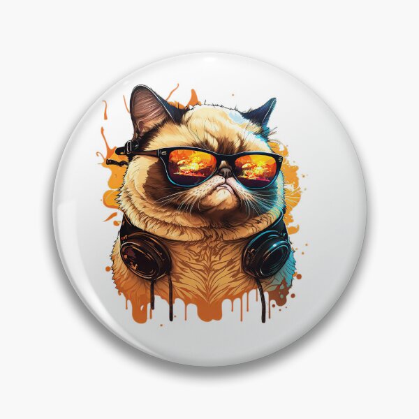 Artikelvorschau, lustige Katze mit Sonnenbrille glücklich Sommerurlaub entworfen und verkauft von ip7s.