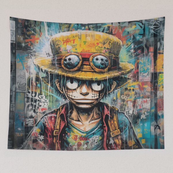 Item preview, One Piece Inspired Graffiti: Rebellious Adventure Art designed and sold by RobotBadGuy0.