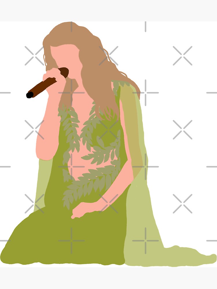 Taylor Swift Eras Tour green dress folklore evermore " Magnet for Sale by  nerfie | Redbubble
