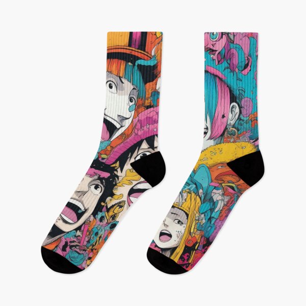 Item preview, One Piece Inspired Pop Art: Vibrant & Energetic designed and sold by RobotBadGuy0.