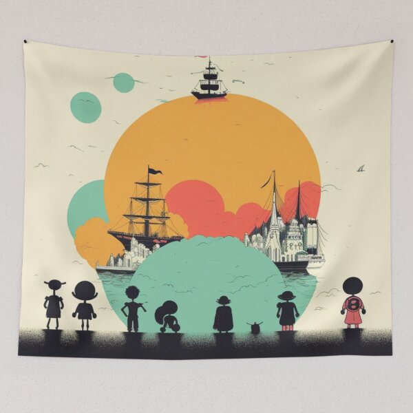 Item preview, One Piece Inspired Minimalist Poster: Iconic Moments designed and sold by RobotBadGuy0.