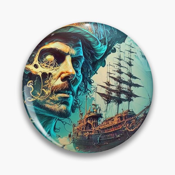 Item preview, Old pirate ship with ghost designed and sold by knuppify.