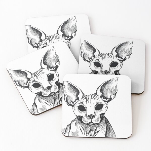 Item preview, Meowzebub Sphinx Cat Print designed and sold by BloodyCate.