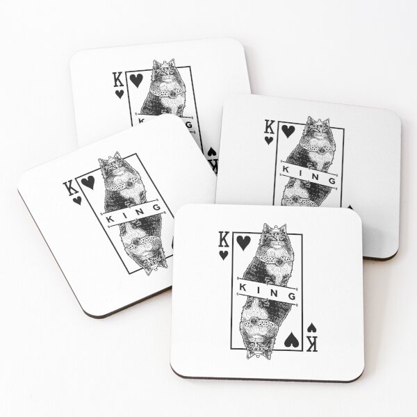 Item preview, Norwegian Forest Cat Lover King Of Hearts Funny Pop Art designed and sold by GrandeDuc.