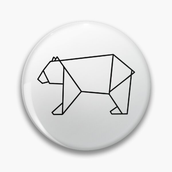 Item preview, Origami Bear - Black designed and sold by SimpleWorksSK.