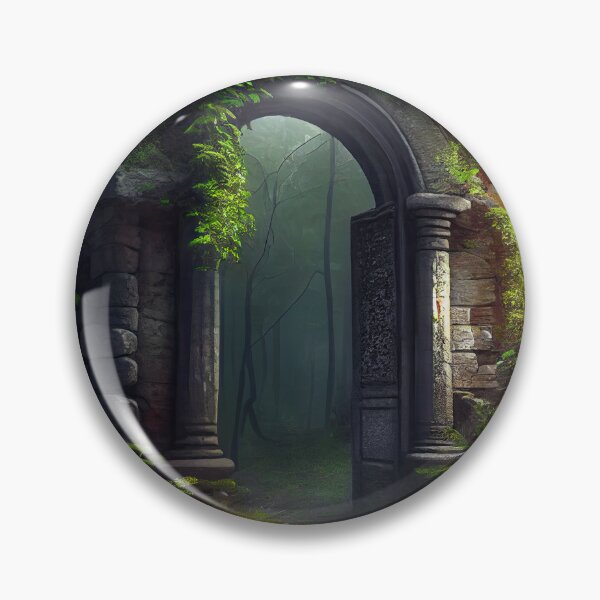 Artikelvorschau, Mystical Forest Ruins Arch Print entworfen und verkauft von FireScreen.