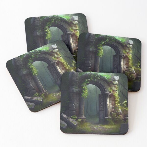 Item preview, Mystical Forest Ruins Arch Print designed and sold by FireScreen.