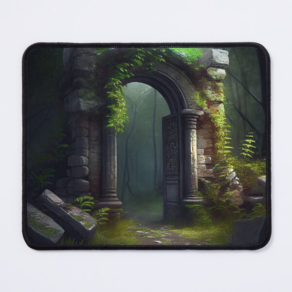 Artikelvorschau, Mystical Forest Ruins Arch Print entworfen und verkauft von FireScreen.