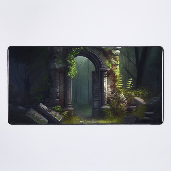 Item preview, Mystical Forest Ruins Arch Print designed and sold by FireScreen.