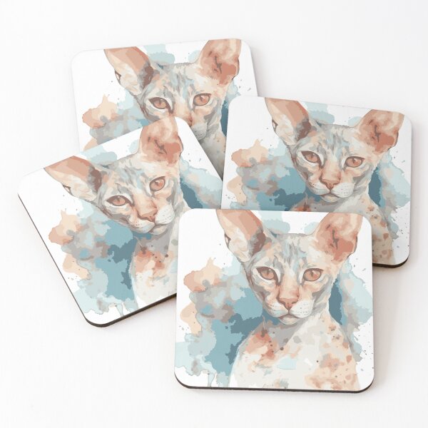 Item preview, Cornish Rex Portrait with Pastel Background designed and sold by Cody Bertasso.