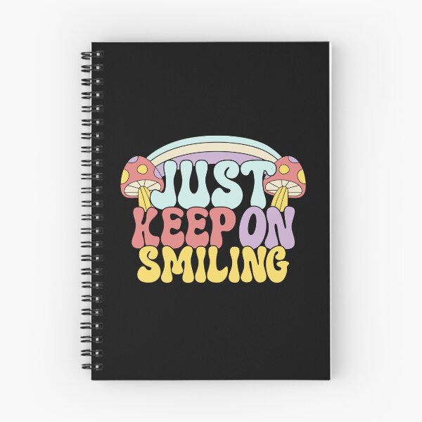 Item preview, Just Keep On Smiling 70s Mushroom designed and sold by ModkMerch.