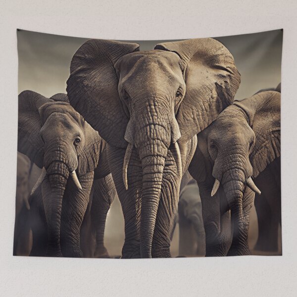 Item preview, African Elephant Herd designed and sold by Ingama-Designs.